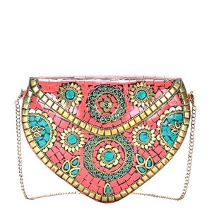 Antil Kraft Metal Clutch Crossbody Bag